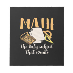 Bloc-note Math Enseignant Math Le Seul Sujet