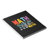 Bloc-note Math Enseignant Math Math N'Est Pas Un Spectateur (Incliné)