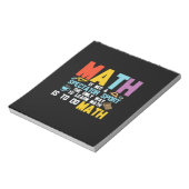 Bloc-note Math Enseignant Math Math N'Est Pas Un Spectateur (Tourné)