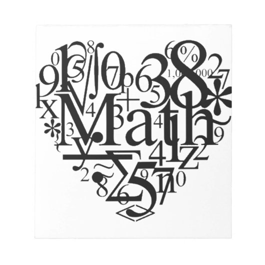 Bloc-note Math Heart (Devant)