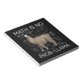 Bloc-note Math is No Prob-Llama - Professeur de Math Llama (Incliné)