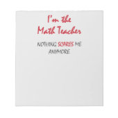 Bloc-note Math Teacher (Devant)