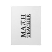 Bloc-note Math Teacher (Tourné)
