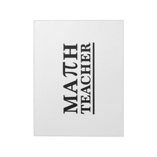 Bloc-note Math Teacher (Tourné)