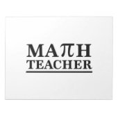 Bloc-note Math Teacher (Devant)