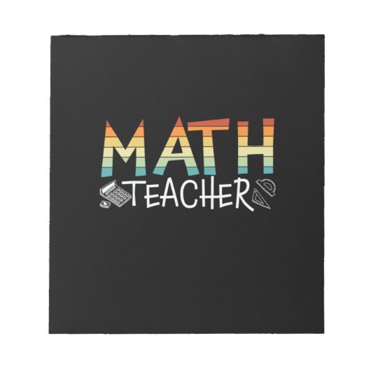 Bloc-note Math Teacher (Devant)
