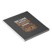 Bloc-note Matin Glorieux d'Halloween Me Rend Malade Design_1 (Incliné)