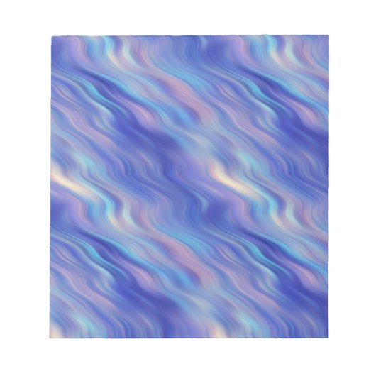 Bloc-note Matin Glory Blue Wavy Texture (Devant)