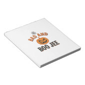 Bloc-note Mauvais et Boo Jee Halloween Citrouille Graphique_ (Incliné)