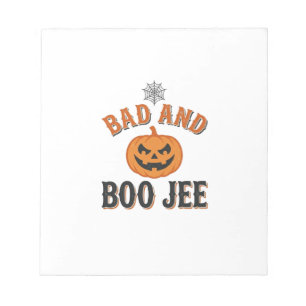 Bloc-note Mauvais et Boo Jee Halloween Citrouille Graphique_