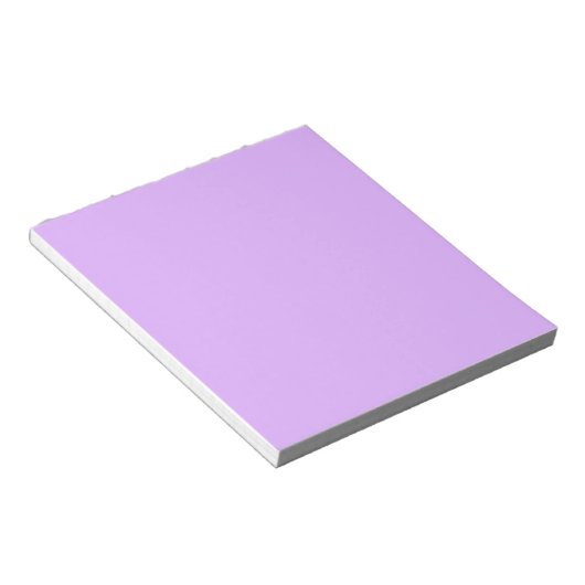 Bloc-note Mauve, code hexa violet pâle e0b0ff (Incliné)