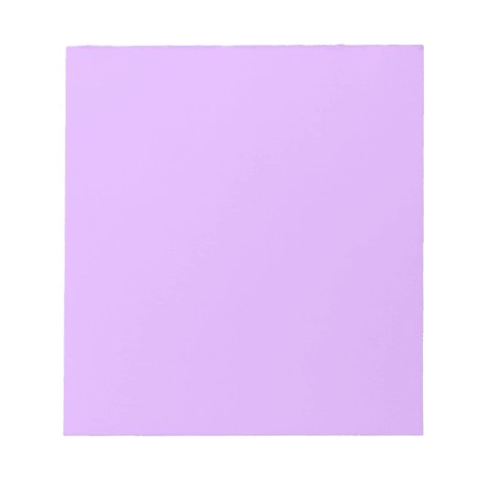Bloc-note Mauve, code hexa violet pâle e0b0ff (Devant)