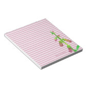 Bloc-note Mauve Foxglove Flower Pink Linked Personnalisé (Incliné)