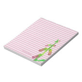 Bloc-note Mauve Foxglove Flower Pink Linked Personnalisé (Tourné)