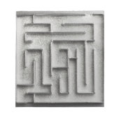 Bloc-note Maze argenté (Devant)