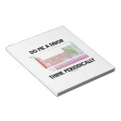 Bloc-note Me Faire Une Faveur Pense Périodiquement (Tableau  (Incliné)