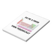 Bloc-note Me Faire Une Faveur Pense Périodiquement (Tableau  (Tourné)