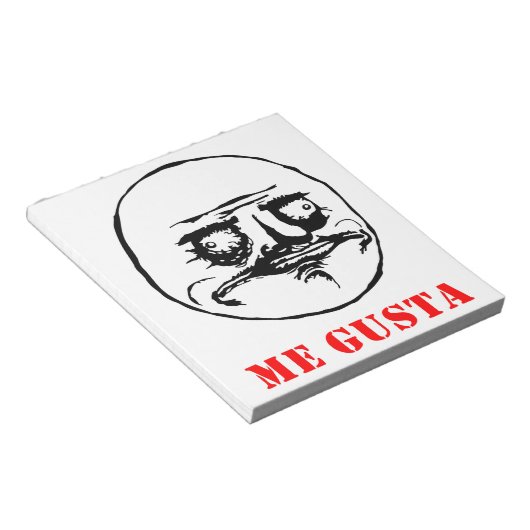 Bloc-note Me Gusta - mème (Incliné)