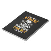 Bloc-note Mécanique Oui Je Suis Mécanique (Tourné)