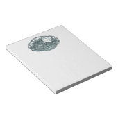 Bloc-note Médaillon de dragon vert Turquoise (Incliné)