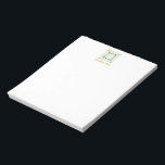 Bloc-note Médaillon géométrique moderne coloré Design d'art<br><div class="desc">Écrivez vos notes en style avec ce Bloc-notes design couleur moderne et géométrique médaillon de courtepointe,  personnalisé avec votre nom.</div>