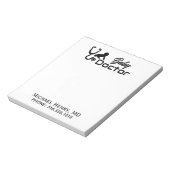 Bloc-note Médecin de bébé pédiatre MD Stethoscope (Tourné)