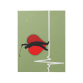 Bloc-note Médecin de golf ekg (Tourné)