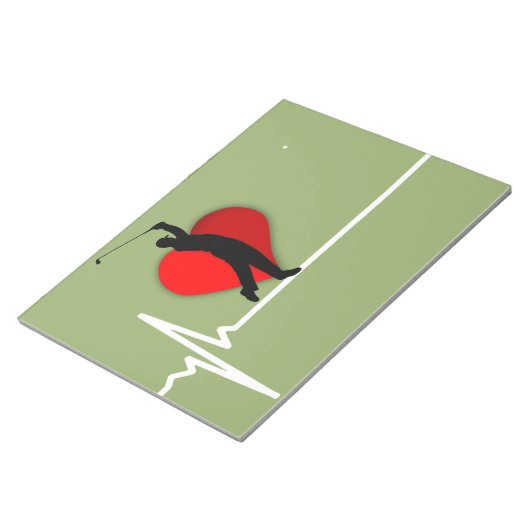 Bloc-note Médecin de golf ekg (Incliné)
