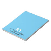 Bloc-note Médecin DPT personnalisé de la thérapie physique C (Tourné)