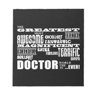 Bloc-note Médecins cool modernes amusants Meilleur Docteur M