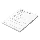 Bloc-note Medical Excuse Doctor Office Sick Note for Patient (Tourné)