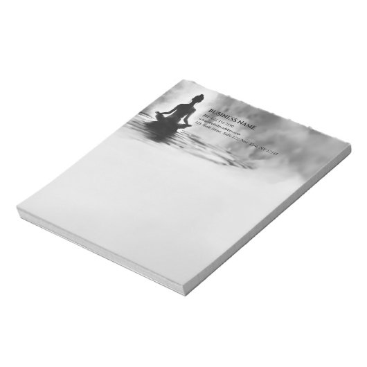 Bloc-note Méditation Yoga Instructeur Lotus Pose Peinture à  (Tourné)