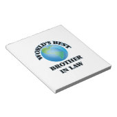 Bloc-note Meilleur beau-frère du monde (Incliné)