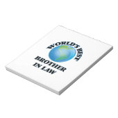 Bloc-note Meilleur beau-frère du monde (Tourné)