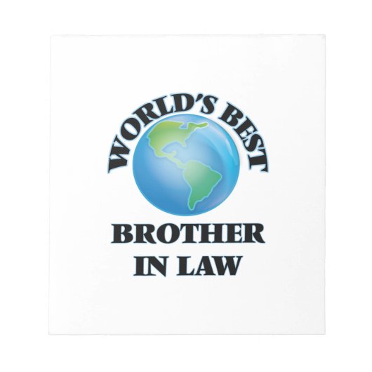 Bloc-note Meilleur beau-frère du monde (Devant)