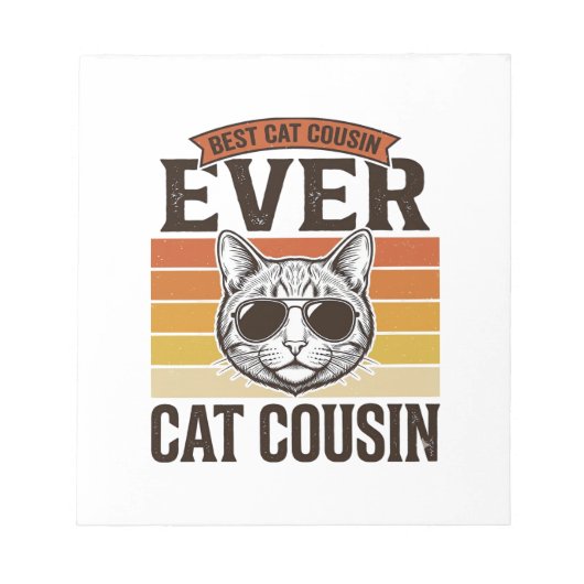 Bloc-note Meilleur Cousin Chat Ever Création de Chemise pour (Devant)