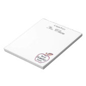 Bloc-note Meilleur enseignant jamais, RedApple, Appréciation (Tourné)