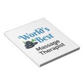 Bloc-note Meilleur massothérapeute du monde (Incliné)