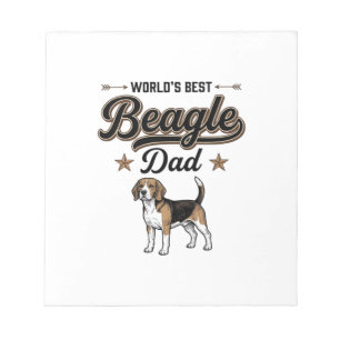 Bloc-note Meilleur Papa Beagle du Monde Chien Vintage