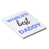 Bloc-note Meilleur papa bl du monde (Incliné)