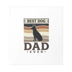 Bloc-note Meilleur papa chien de tous les temps Design vinta