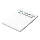 Bloc-note Meilleur Papa du Monde Moderne Simple Tendance (Tourné)