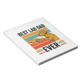 Bloc-note Meilleur Papa Lab Ever Conception de T-Shirt Vinta (Incliné)