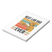 Bloc-note Meilleur Papa Lab Ever Conception de T-Shirt Vinta (Tourné)