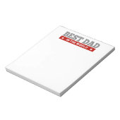 Bloc-note Meilleur papa sur le Jacquard mondial (Tourné)