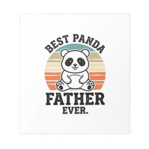 Bloc-note Meilleur père panda jamais conception de chemise v