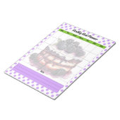 Bloc-note Meilleur Plan mensuel de repas Blueberry (Incliné)