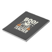 Bloc-note Meilleur professeur de fantôme de Halloween Design (Tourné)