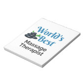 Bloc-note Meilleur thérapeute de massage au monde (Tourné)