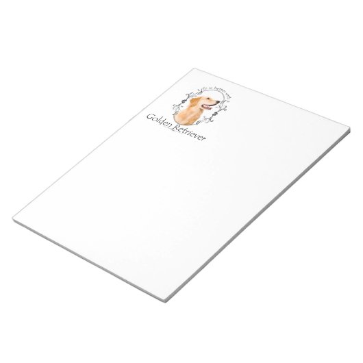 Bloc-note Meilleure gamme de billets d'or (Incliné)